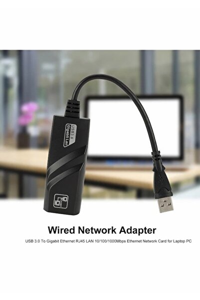 L'eDoren Taşınabilir Kablolu Ağ Adaptörü Usb 3.0 Ethernet Rj45 Kartı