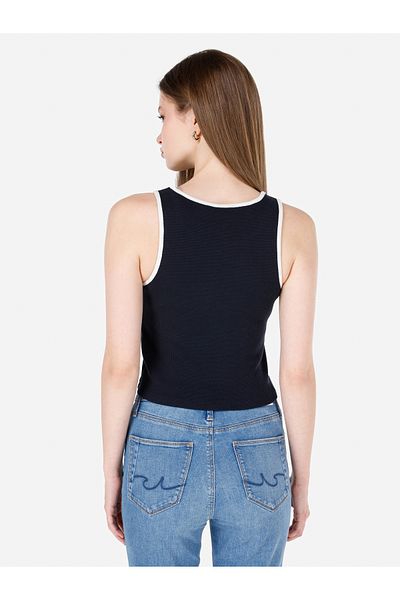 Colin's Tricou pentru femei, albastru marin, imprimat slim fit