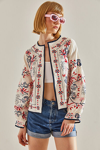 Bianco Lucci Etnikai hímzett hosszú ujjú női ing -60251087