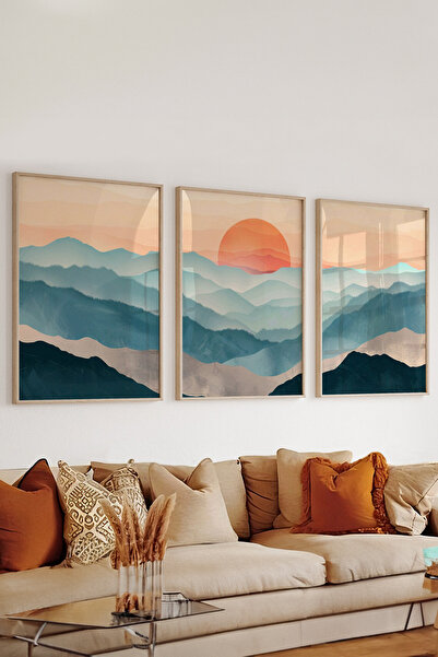Artavessa 3 Parça Çerçeve Görünümlü Mdf Tablo Seti