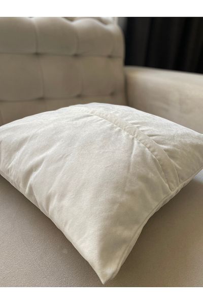 Parla Life White Color Towel Fabric Cushion Cover