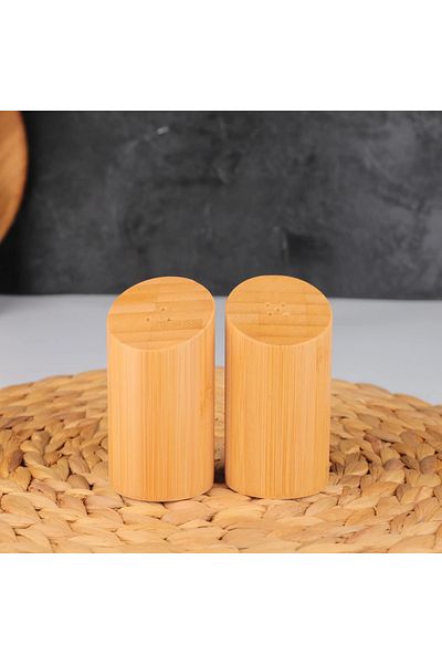 MİEN Bamboo Salt and Pepper Shakers