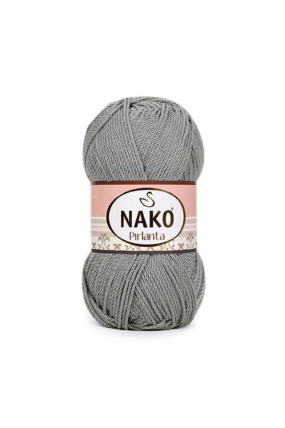 NAKO Diamond Thread Hand Knitted Threads Amigurumi Vest Cardigan Shawl 6298 (grey)