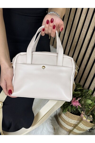 İmerShoes Бежева жіноча сумка - чотирикишкова, з регульованими ременями, проста та елегантна 4003