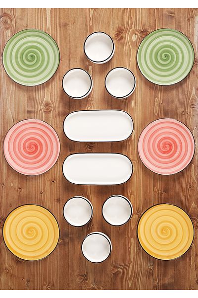 ŞURA MUTFAK Gusto 14 Piece Breakfast Set for 6 Persons