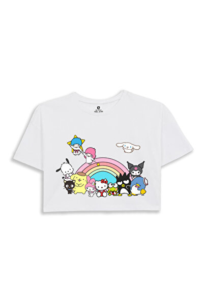 EZ Design Hello Kitty and Friends Printed Crop T-Shirt