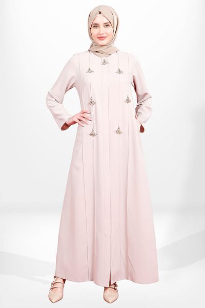 Beyza 3976 Hijab Stone Beige Ferace