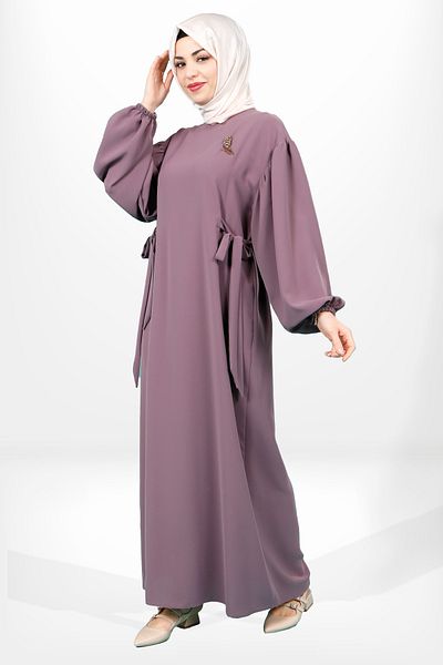 Beyza 5659 Μοντέλο Φόρεμα Hijab Dusty Rose Tulip