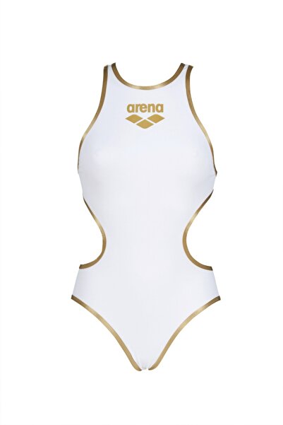 ARENA Costum de baie de damă de culoare alb/auriu - unu