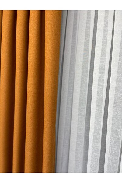 VANESSA PERDE Yeni Sezon Özel Seri Keten Zemin Kırışmaz Marka 1x3 Pileli Çimen Yeşili Fon Perde