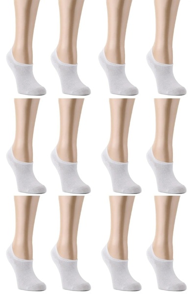 Scarpebutik 12-парчен комплект цветни летни безшевни къси чорапи до глезена