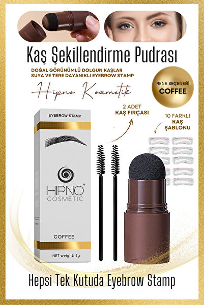 Eyebrow Stamp Eyebrow Stamp Kaş Pudrası Ve Şekillendirme Kiti - Kahve (KAŞ PU...