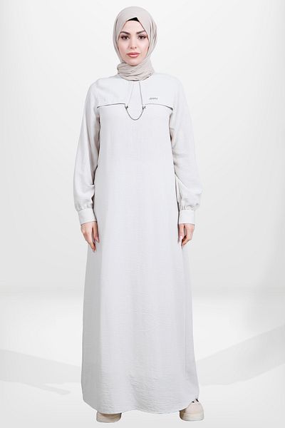 Beyza 5629 Μοντέλο Φόρεμα Hijab Chain Stone