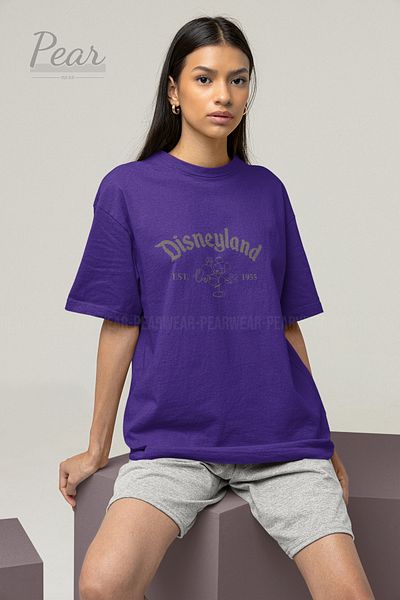 Pear Wear Μπλουζάκι Unisex με στάμπα Disneyland Oversize T-shirt