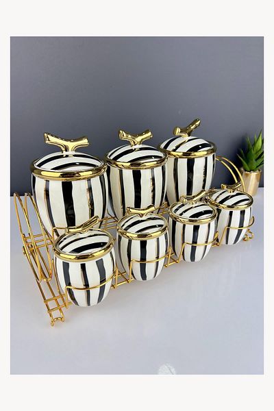ACAR Vivien Luxury Porcelain 7-Piece Spice Set