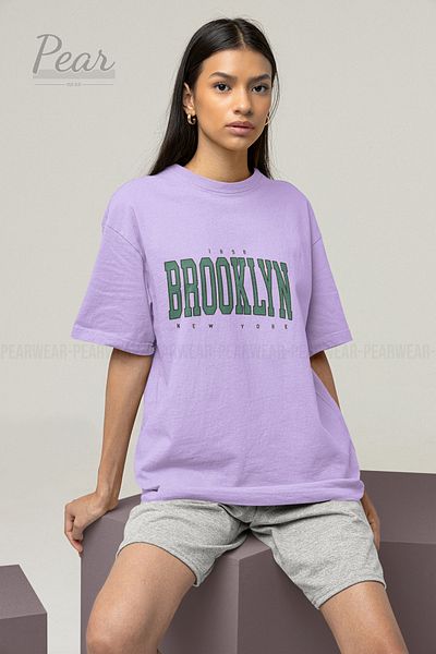 Pear Wear Μπλουζάκι με στάμπα Brooklyn Unisex T-shirt Oversize