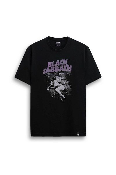 Darkia Black Sabbath
 Черна тениска с щампован дизайн на музикална група Rock n Roll Тениска