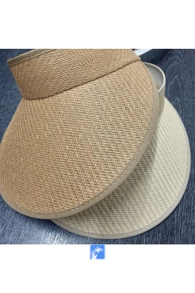Kardelen Butik Denizli Anti-UV Straw Sun Hat (57-58 cm) (Elastic at the Back)