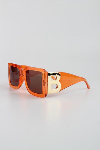 Silvio Monetti Women's Sunglasses - Orange UV400 Filter, Model615387