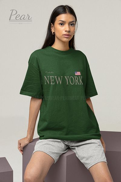 Pear Wear Μπλουζάκι New York Printed Unisex T-Shirt Oversize
