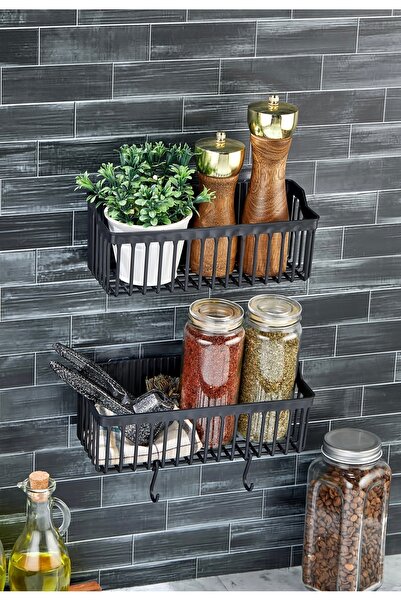 ASlife Home 2 Adet Yapışkanlı Plastik Raf Düzenleyici Organizer