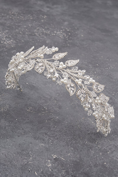 Limelia Bandă de păr de nuntă cu zirconiu, accesoriu elegant pentru păr