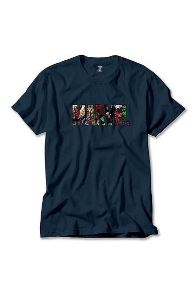Z zepplin Μπλουζάκι της Marvel Heroes in Post 2 Navy Blue