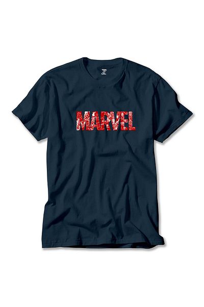 Z zepplin Μπλουζάκι της Marvel Heroes in Post 3 Navy Blue