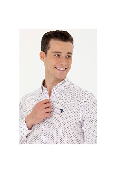 U.S. Polo Assn. Erkek Bordo Uzun Kollu Gömlek