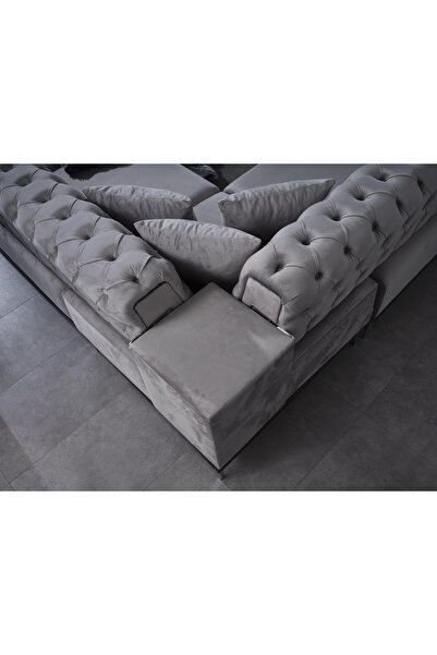 Flamingo Ada Köşe Kapitone Koltuk Takımı