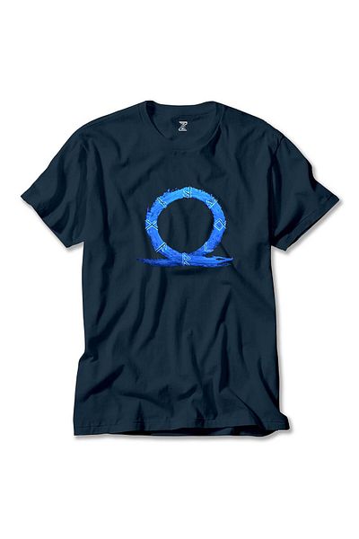 Z zepplin Μπλουζάκι με μπλε λογότυπο God of War Ragnarok