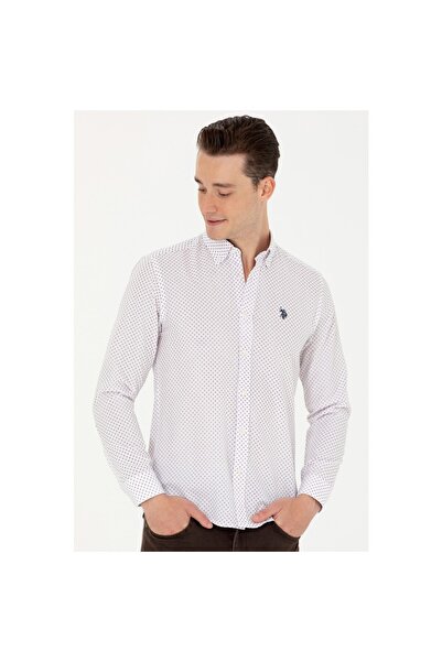 U.S. Polo Assn. Erkek Bordo Uzun Kollu Gömlek