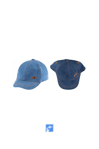 Kardelen Butik Denizli Coat of Arms, Denim, Children's Hat (Age 3-8)