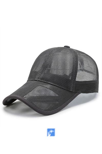 Kardelen Butik Denizli Openwork Gray Baseball Mesh Cap (For Women And Men)