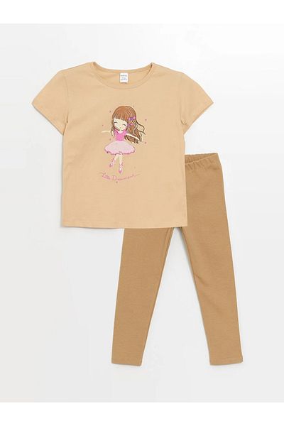 LC Waikiki Baby Girl T-Shirt and Leggings 2-Piece Set