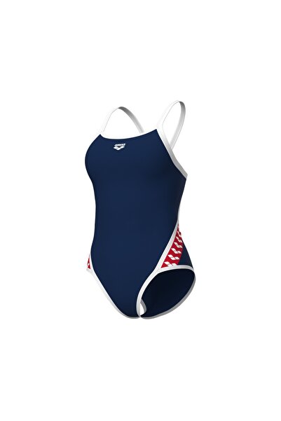 ARENA Icons Super Fly Back - Γυναικείο μαγιό σε μπλε ναυτικό χρώμα