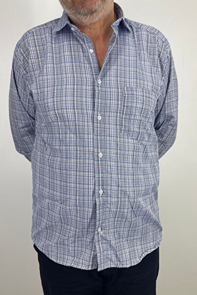 Calen Erkek Klasik Ekoseli Baba Model Uzun Kollu Gömlek