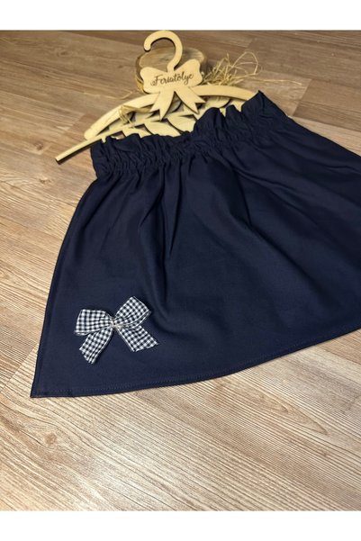 Feriatolye Girl's Elastic Waist Bell Skirt