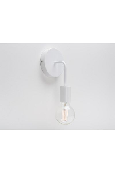 RİOLİGHT White Vintage, Rustic, Retro Modern Metal Wall Sconce with Lampholder - 1XE27