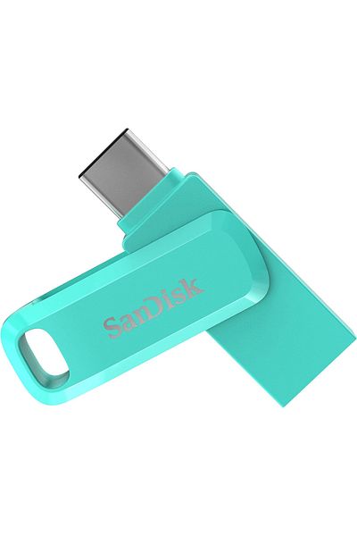 SanDisk Ultra Dual Drive Go 256GB SDDDC3-256G-G46G USB Type-C Flash Memory Tiffany Green