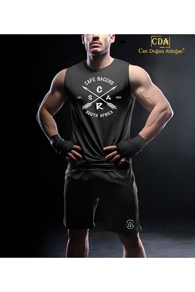 CDA Cafe Racer Sports Athlete Shorts Set - Black