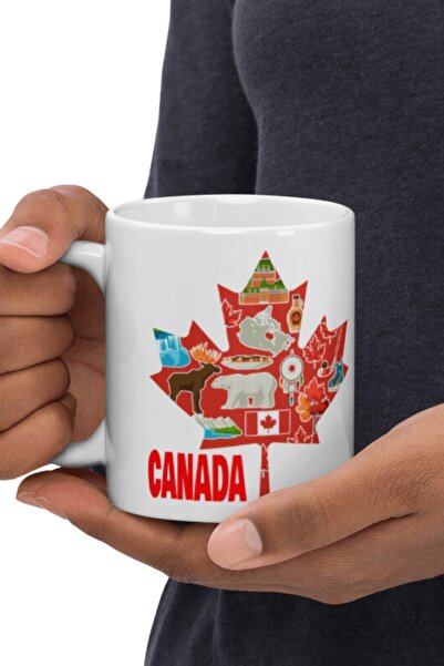 Dünyadan Hediyeler 2 Pieces of Canada Mug - Travel Souvenir Canada Mug