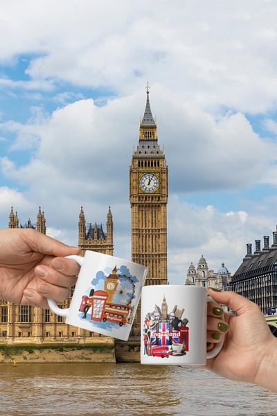 Dünyadan Hediyeler 2 Pieces of Travel Souvenir - England Mug