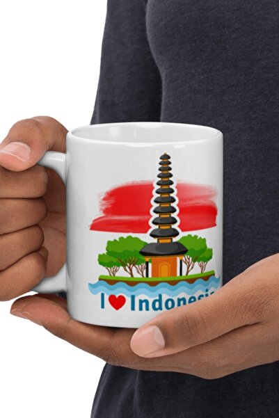 Dünyadan Hediyeler Indonesia - 2 Pieces of Travel Souvenir and Mug Cup Mug