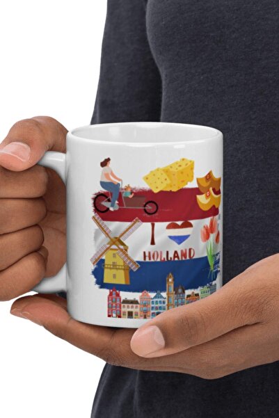 Dünyadan Hediyeler Holland Mug - 2 Pieces Travel Souvenir Mug