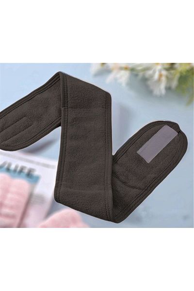 Mokita Home Αυτοκόλλητο Anthracite- Grey Spa Sports Yoga Skin Care Πετσέτα Κεφαλόδεσμος