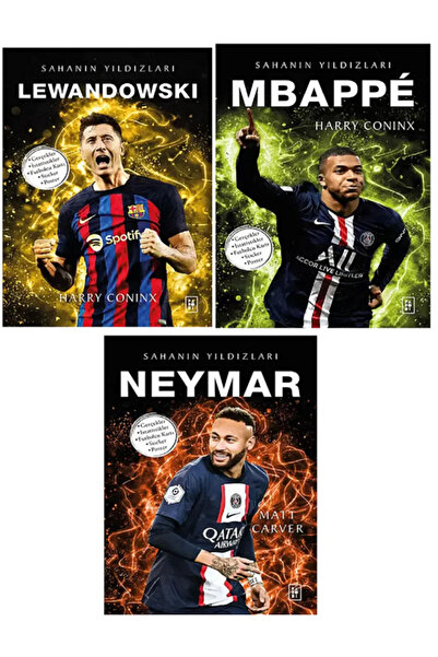 Parodi Yayınları Sahanın Yıldızları NEYMAR - MBAPPE - LEWANDOWSKI (Poster Sti...