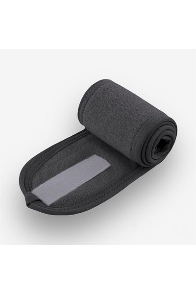 Mokita Home Αυτοκόλλητο Anthracite- Grey Spa Sports Yoga Skin Care Πετσέτα Κεφαλόδεσμος