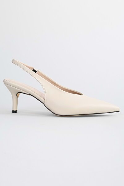Shoeberry Beige Stiletto - Women's Wean Low Heeled Shoes