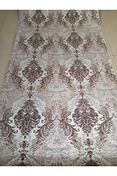 Aslan Home Kahverengi Krem Yıkanabilir Kaymaz Taban Dört Mevsimlik Salon Bany...